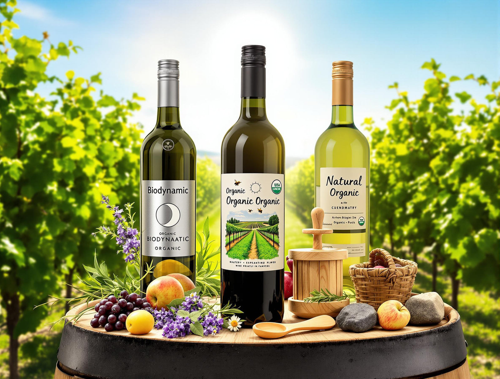 Differences between biodynamic, organic, and natural wine